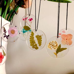 Custom Made Dried, Pressed Flower Ornament | Resin | Handmade With Love | Gift For Loved One
